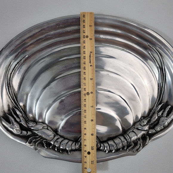 Pewter Lobster Crustacean Shell Shaped Tray - Picture 2 of 15